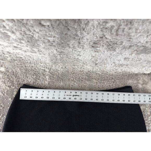 Eileen Fisher Plus Sz 3X Wool Italian Yarn Minimalist Career Skirt Black Pull On - Picture 3 of 7